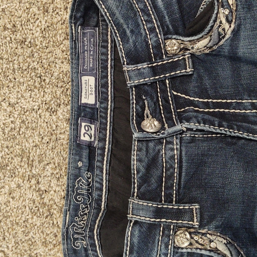 Miss Me Women's Boot Cut Jeans Size 29W/32L - Picture 7 of 8